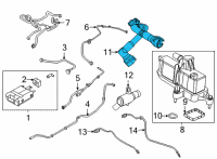 OEM 2021 Ford Bronco Sport Tube Diagram - JX6Z-6758-B