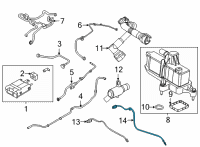 OEM 2021 Ford Escape SENSOR - EXHAUST GAS - OXYGEN Diagram - LX6Z-9G444-J