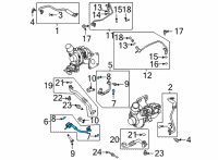 OEM Ford Bronco TUBE - WATER OUTLET Diagram - MB3Z-8K153-B