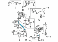 OEM 2021 Ford Bronco TUBE ASY Diagram - MB3Z-9T515-B