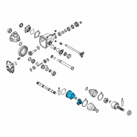 OEM 2004 Infiniti G35 Joint Assy-Inner Diagram - 39711-AR500