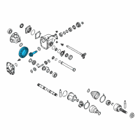 OEM Infiniti FX50 Gear Set-Final Drive Diagram - 38100-AR460