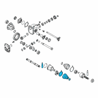 OEM Infiniti Repair Kit - Dust Boot, Inner Diagram - C9GDA-02A9H