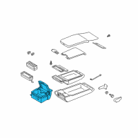 OEM 2006 Infiniti Q45 Cup Holder Assembly Diagram - 68430-AS420