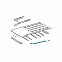 OEM 2006 Toyota 4Runner Drip Weatherstrip Diagram - 75557-35010