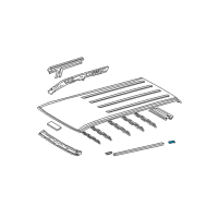 OEM 2006 Toyota 4Runner Drip Weatherstrip Diagram - 75554-35010