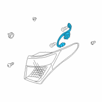 OEM Hyundai Veracruz Rear Combination Bulb Holder Diagram - 92480-3J000
