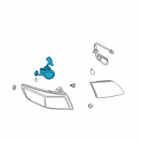 OEM Infiniti FX45 Harness Assembly-Rear Combination Diagram - 26556-CG000
