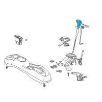 OEM 2005 Toyota Echo Shift Knob Diagram - 33542-52020-B3