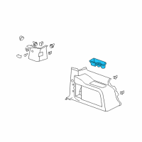 OEM 2012 GMC Yukon Holder Pkg-Rear Seat Cup *Light Ttnum Diagram - 15838270