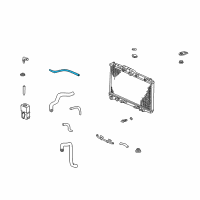 OEM 2000 Honda Accord Tube A, Reserve Tank Diagram - 19103-P8C-A00