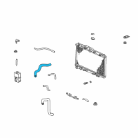 OEM 2001 Acura CL Hose, Water (Upper) Diagram - 19501-P8C-A00