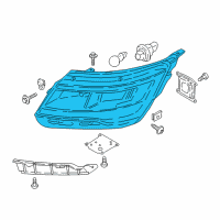 OEM 2018 Ford Explorer Composite Assembly Diagram - JB5Z-13008-V