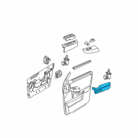 OEM 2002 Mercury Mountaineer Armrest Pad Diagram - 1L2Z-7824100-AAC