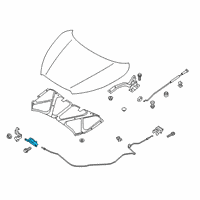 OEM Nissan Versa Male Assy-Hood Lock Diagram - 65601-5RB0A