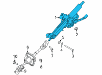 OEM Hyundai Ioniq 5 COLUMN ASSY-STEERING Diagram - 56310-GI000