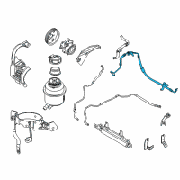 OEM 2015 Ram ProMaster City Line-Power Steering Pressure Diagram - 68320670AA