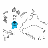 OEM Ram Reservoir-Power Steering Fluid Diagram - 68414778AA