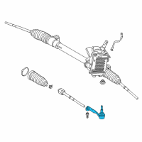 OEM BMW i3 Steering Tie Rod End Left Diagram - 32-10-6-851-411