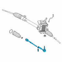 OEM BMW i3s Steering Linkage Left Tie Rod Diagram - 32-21-6-851-409