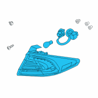 OEM 2018 Hyundai Ioniq Lamp Assembly-Rear Combination Outside, LH Diagram - 92401-G2150