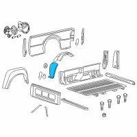 OEM 2008 Ford F-350 Super Duty Splash Shield Diagram - BC3Z-9928370-D