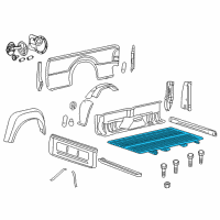 OEM 1997 Ford F-250 HD Floor Pan Diagram - BC3Z-9911215-A