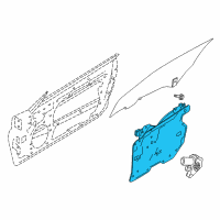 OEM 2017 Infiniti Q60 Door Window Regulator Assembly, Right Diagram - 80720-5CA0A