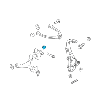 OEM 2015 Infiniti Q70L Nut Diagram - 54588-2Y00A