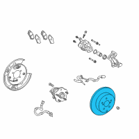 OEM Lexus RX450h Disc, Rear Diagram - 42431-48070