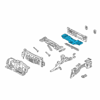 OEM 1999 Acura NSX Floor, Rear Diagram - 65500-SL0-320ZZ