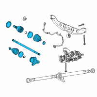 OEM 2015 Chevrolet Trax Axle Assembly Diagram - 94560855