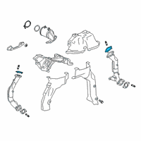 OEM 2019 Cadillac CT6 Exhaust Pipe Gasket Diagram - 12690066