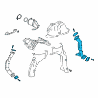 OEM 2020 Cadillac CT6 Exhaust Pipe Diagram - 12692012