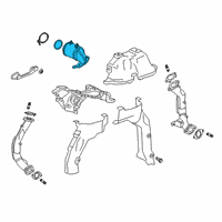 OEM Cadillac CT6 Converter & Pipe Diagram - 12701239