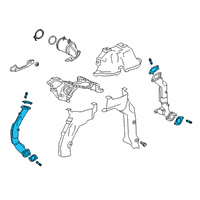 OEM 2019 Cadillac CT6 Exhaust Pipe Diagram - 84007101