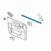 OEM 2014 Ram 3500 W/STRIP-Front Door Belt Inner Diagram - 55369290AK