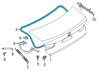 OEM BMW M4 TRUNK LID GASKET Diagram - 51-76-5-A05-999