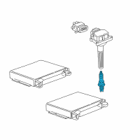 OEM 1997 BMW 740i Spark Plug Diagram - 12-12-9-063-428