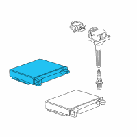 OEM BMW Engine Control Module Diagram - 12-14-1-744-657