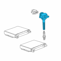 OEM 1997 BMW Z3 Ignition Coil Diagram - 12-13-7-599-219