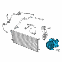 OEM 2021 Jeep Renegade COMPRESSO-Air Conditioning Diagram - 68245074AA