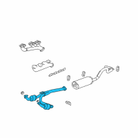OEM 2011 GMC Savana 1500 Converter & Pipe Diagram - 20953446