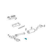 OEM 2004 Chevrolet Express 1500 Converter & Pipe Hanger Diagram - 15777925