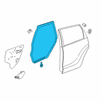 OEM Toyota Matrix Door Weatherstrip Diagram - 67871-02170