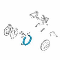 OEM 2005 Buick Rainier Park Brake Shoes Diagram - 88935747