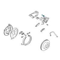 OEM 2006 GMC Envoy Caliper Mount Kit Diagram - 15855612