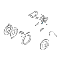 OEM GMC Envoy XUV Cap, Rear Brake Bleeder Valve Diagram - 88935785