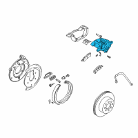 OEM GMC Envoy XUV Caliper Diagram - 89027178