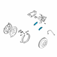 OEM GMC Envoy XL Rear Pads Diagram - 89027184